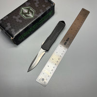 HERETIC MANTICORE E BLACK OTF AUTO KNIFE 3" RECURVE STONEWASH H029-2A