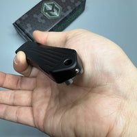 HERETIC MANTICORE E BLACK OTF AUTO KNIFE 3" RECURVE STONEWASH H029-2A