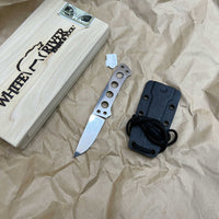 White River Knives Owen Baker Jr ATK Always There Knife 2.25" S35VN Stonewashed Blade, Skeletonized Handle, Kydex Sheath - WR-ATK