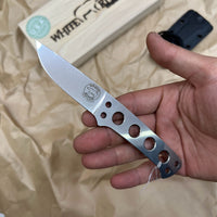 White River Knives Owen Baker Jr ATK Always There Knife 2.25" S35VN Stonewashed Blade, Skeletonized Handle, Kydex Sheath - WR-ATK