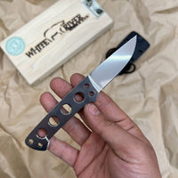 White River Knives Owen Baker Jr ATK Always There Knife 2.25" S35VN Stonewashed Blade, Skeletonized Handle, Kydex Sheath - WR-ATK