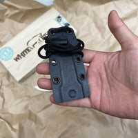 White River Knives Owen Baker Jr ATK Always There Knife 2.25" S35VN Stonewashed Blade, Skeletonized Handle, Kydex Sheath - WR-ATK