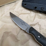White River Knives Small Game Knife 2.625" S35VN Stonewashed Blade, Micarta Handles, Kydex