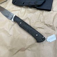 White River Knives Small Game Knife 2.625" S35VN Stonewashed Blade, Micarta Handles, Kydex