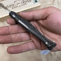 White River Knives Small Game Knife 2.625" S35VN Stonewashed Blade, Micarta Handles, Kydex