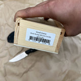 White River Knives Small Game Knife 2.625" S35VN Stonewashed Blade, Micarta Handles, Kydex