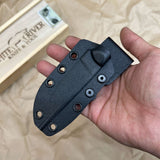 White River Knives Small Game Knife 2.625" S35VN Stonewashed Blade, Micarta Handles, Kydex