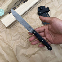 White River Knives Exodus 4 Fixed Blade Knife 3.88" S35VN Stonewashed Micarta Handles