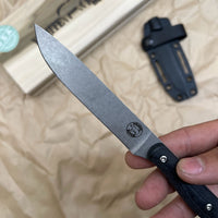 White River Knives Exodus 4 Fixed Blade Knife 3.88" S35VN Stonewashed Micarta Handles