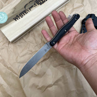 White River Knives Exodus 4 Fixed Blade Knife 3.88" S35VN Stonewashed Micarta Handles