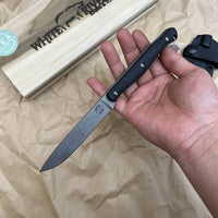 White River Knives Exodus 4 Fixed Blade Knife 3.88" S35VN Stonewashed Micarta Handles