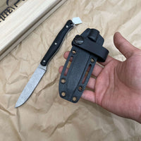 White River Knives Exodus 4 Fixed Blade Knife 3.88" S35VN Stonewashed Micarta Handles