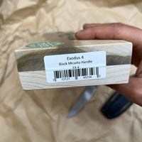 White River Knives Exodus 4 Fixed Blade Knife 3.88" S35VN Stonewashed Micarta Handles