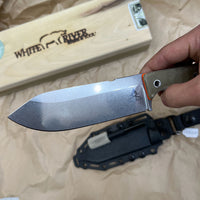 White River Knives FC5 Fixed 5" S35VN Stonewashed Blade Micarta Handles