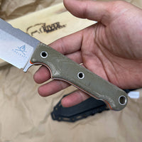 White River Knives FC5 Fixed 5" S35VN Stonewashed Blade Micarta Handles