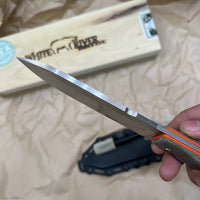 White River Knives FC5 Fixed 5" S35VN Stonewashed Blade Micarta Handles