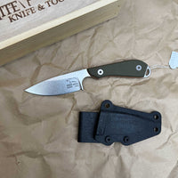 White River Knives M1 Pro Backpacker Fixed Blade Knife 3.25" S35VN Green and Orange G10 Handles, Kydex WRM1-TGO