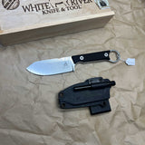 White River Knives FC3.5 Pro Fixed Blade Knife 3.5" S35VN Stonewashed, Textured Black G10 Handles,