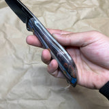 BUSSE Three-layer wooden handle mosaic rivets INFI No.001  RadioActive Mean street
