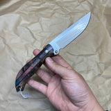 BUSSE Three-layer wooden handle mosaic rivets INFI No.001  RadioActive Mean street