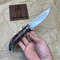BUSSE Three-layer wooden handle mosaic rivets INFI No.001  RadioActive Mean street