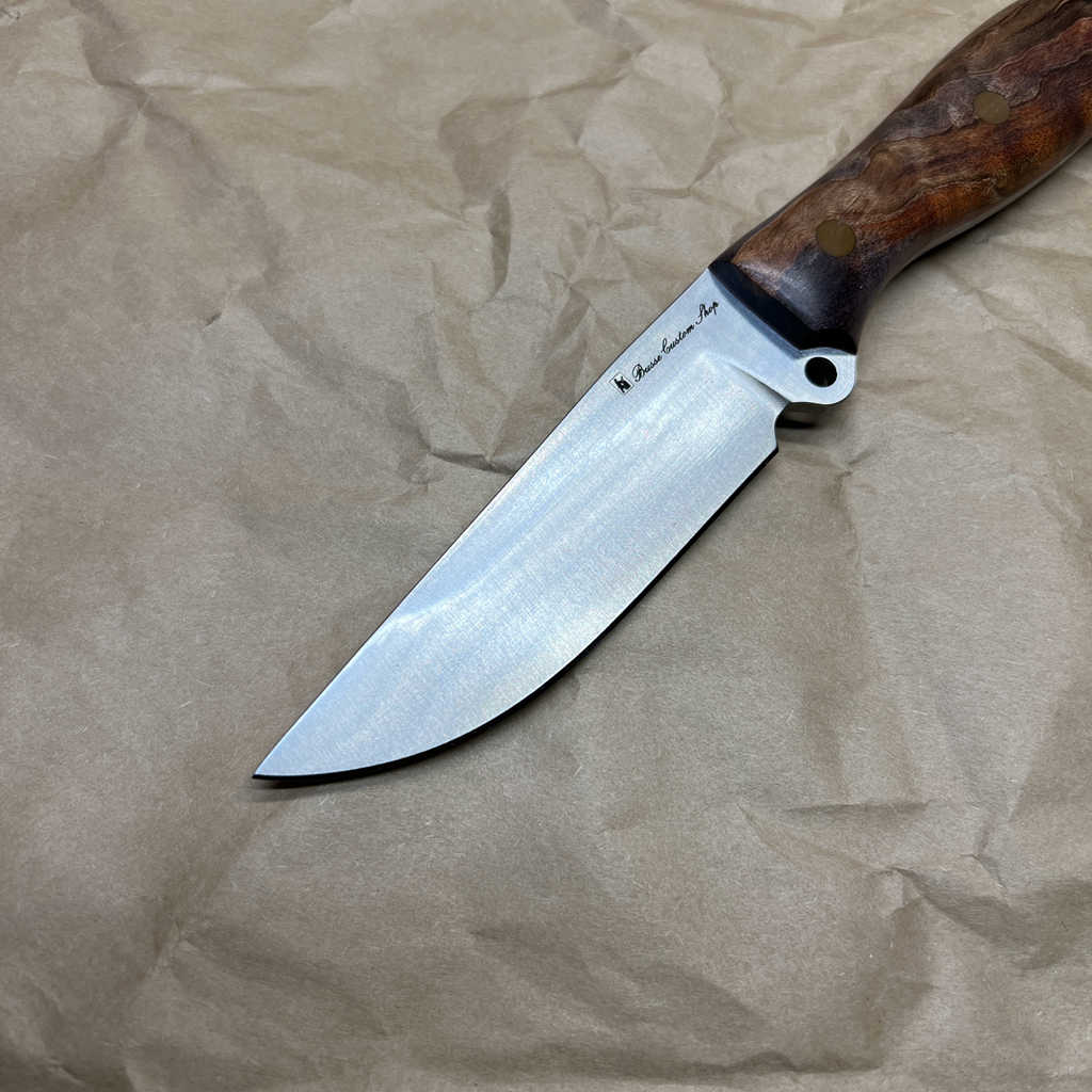 BUSSE Red linen INFI handmade satin finish with stabilized wood handle  RadioActive Mean street