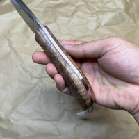 BUSSE Red linen INFI handmade satin finish with stabilized wood handle  RadioActive Mean street