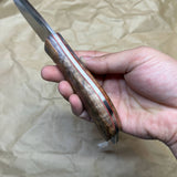 BUSSE Red linen INFI handmade satin finish with stabilized wood handle  RadioActive Mean street