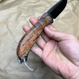 BUSSE Red linen INFI handmade satin finish with stabilized wood handle  RadioActive Mean street