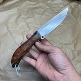 BUSSE Red linen INFI handmade satin finish with stabilized wood handle  RadioActive Mean street