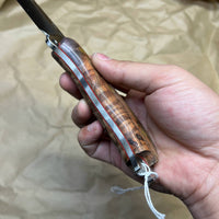 BUSSE Red linen INFI handmade satin finish with stabilized wood handle  RadioActive Mean street