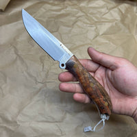 BUSSE Red linen INFI handmade satin finish with stabilized wood handle  RadioActive Mean street