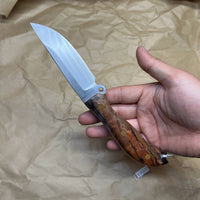 BUSSE Red linen INFI handmade satin finish with stabilized wood handle  RadioActive Mean street
