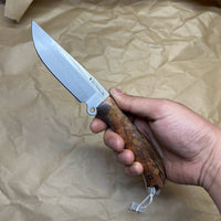 BUSSE Red linen INFI handmade satin finish with stabilized wood handle  RadioActive Mean street