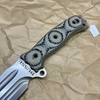 BUSSE Hell Razor ll Stonewashed with tan/black g10