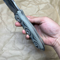 BUSSE Hell Razor ll Stonewashed with tan/black g10