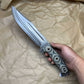 BUSSE Hell Razor ll Stonewashed with tan/black g10