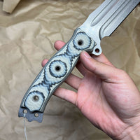 BUSSE Hell Razor ll Stonewashed with tan/black g10