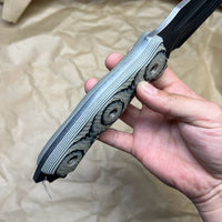 BUSSE Hell Razor ll Stonewashed with tan/black g10