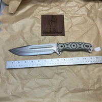 BUSSE Hell Razor ll Stonewashed with tan/black g10
