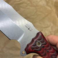 BUSSE Anorexic Fusion Battle Mistress Stonewashed withred/black g10 handles