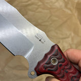 BUSSE Anorexic Fusion Battle Mistress Stonewashed withred/black g10 handles