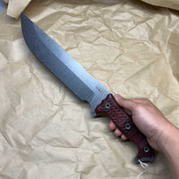 BUSSE Anorexic Fusion Battle Mistress Stonewashed withred/black g10 handles