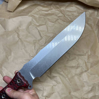 BUSSE Anorexic Fusion Battle Mistress Stonewashed withred/black g10 handles