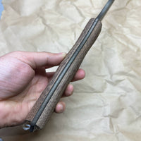 BUSSE F16 sword shadow camo coating with tan canvas handles