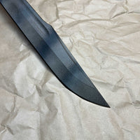 BUSSE F16 sword shadow camo coating with tan canvas handles