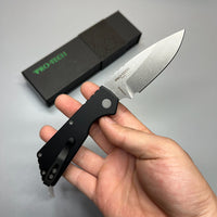Strider + Pro-Tech PT Automatic Knife Black (2.75" Stonewash Magnacut)