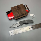 Spyderco Native 5 Lightweight Folding Knife 2.95" Maxamet Satin Plain Blade, Gray FRN Handles - C41PGY5