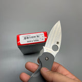 Spyderco Sage 1 Folding Knife 3" Maxamet Satin Plain Blade, Cool Gray G10 Handles - C123GPGY