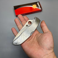 Spyderco Endura 4 Folding Knife 3.875" Satin Combo Blade, Stainless Steel Handles - C10PS